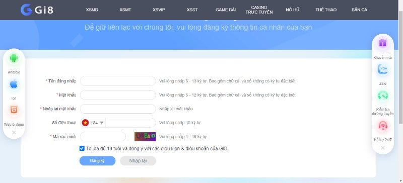 Hướng dẫn chi tiết cách đăng ký chơi lô đề online